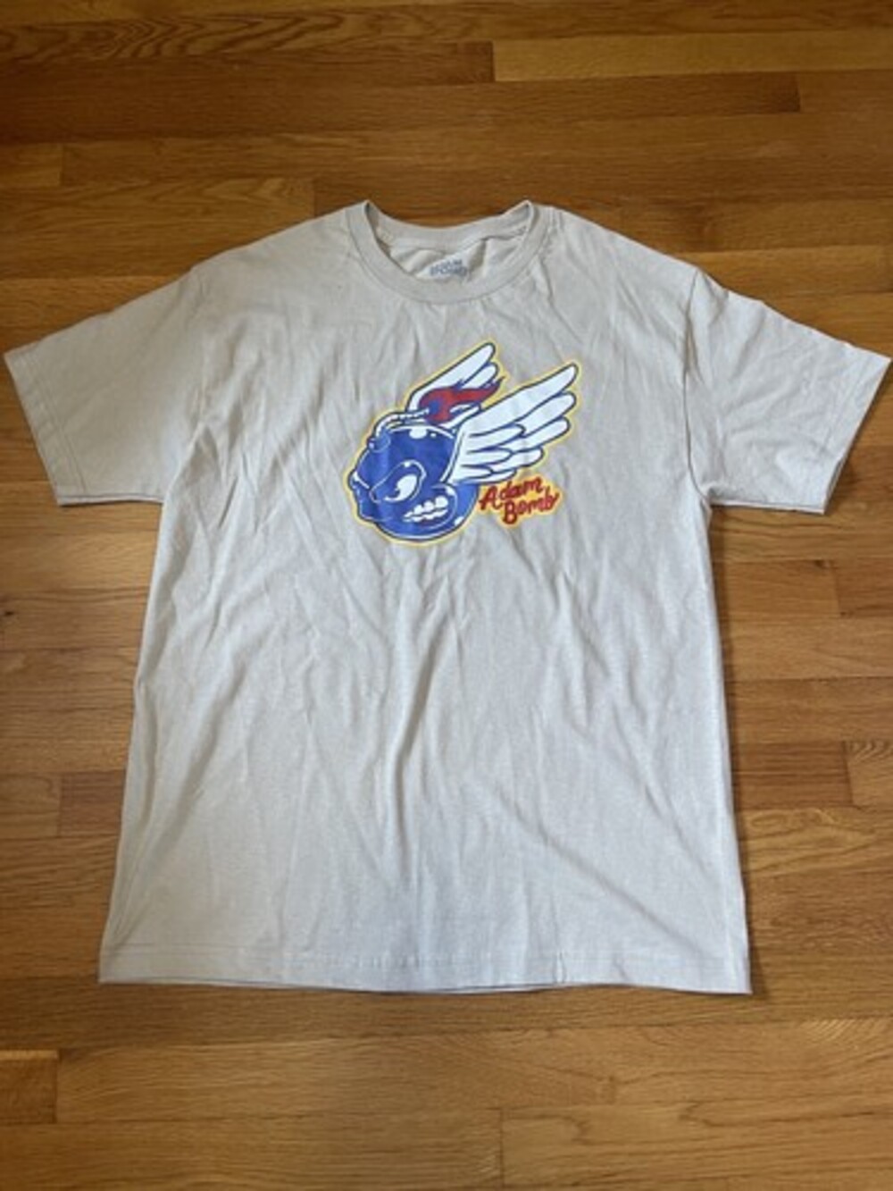 Tan Adam Bomb Graphic T Shirt Men’s Size Large